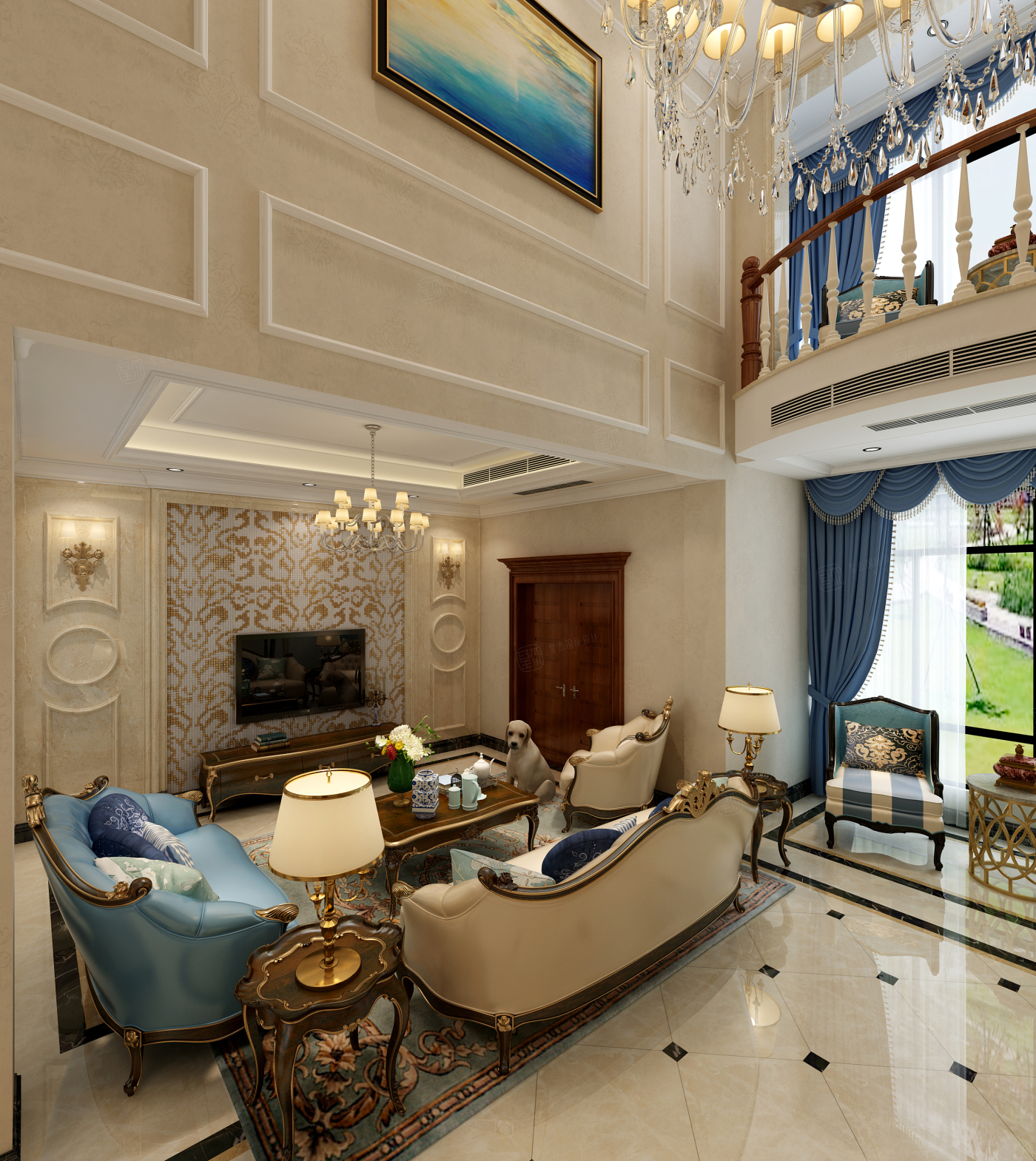 张家港自建_惬意,浪漫装修效果图