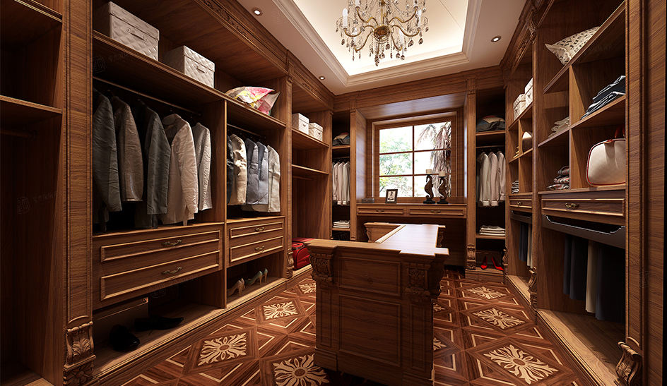 法式 装修衣帽间效果图