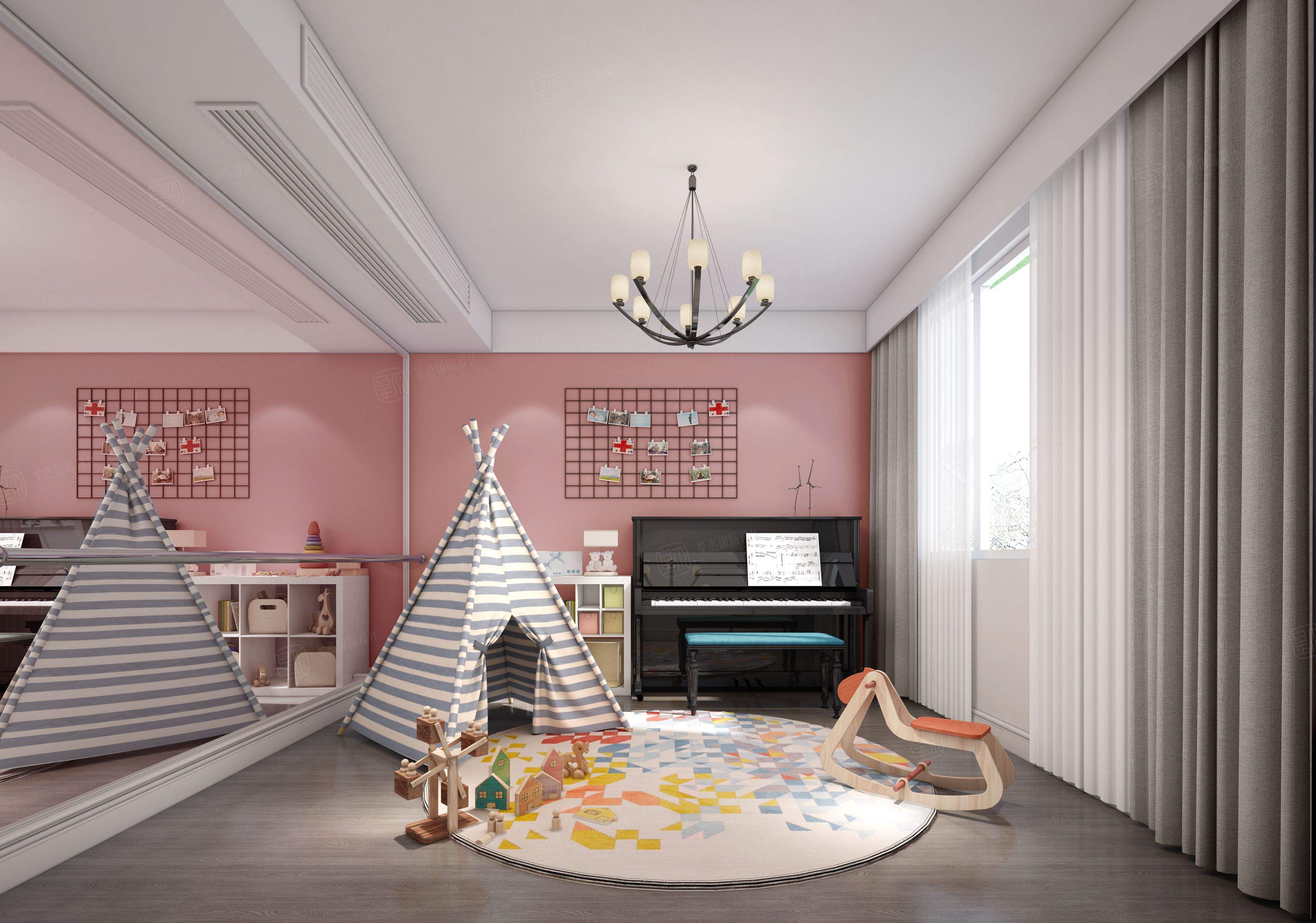 简美装修儿童游乐区效果图