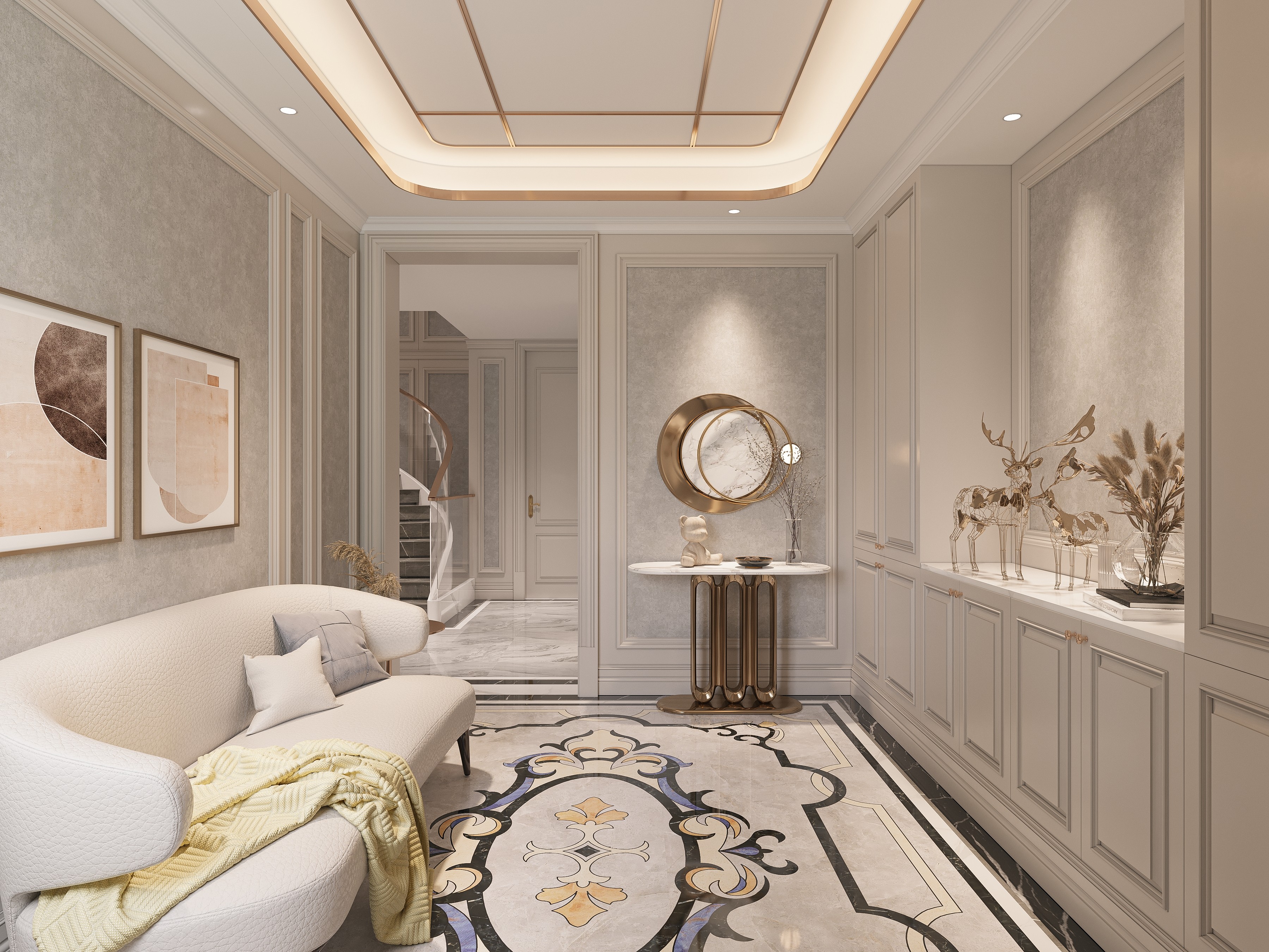 张家港别墅设计 | 世茂九溪墅【现代法式】 -无锡星杰别墅装修公司