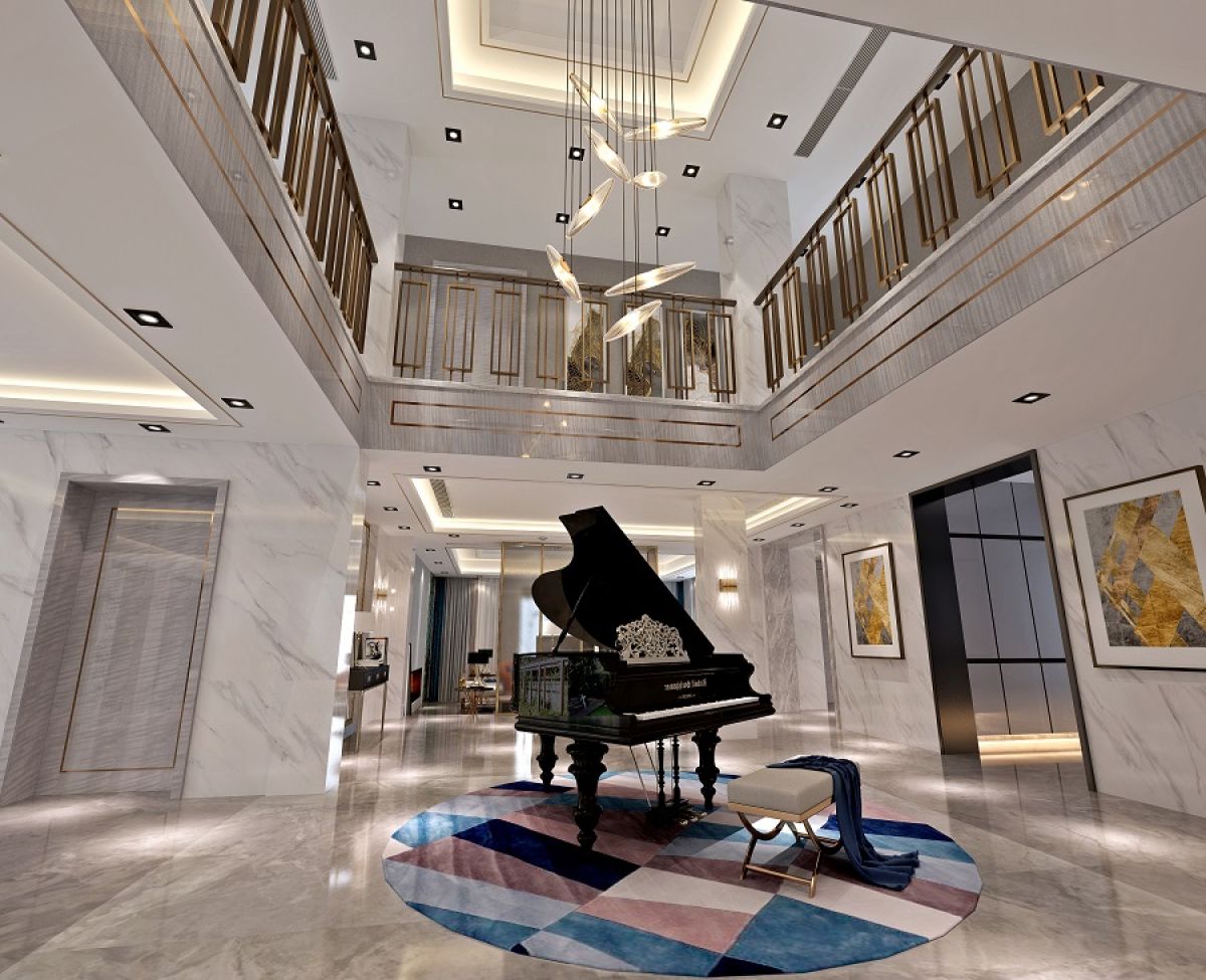 无锡新区亚朵酒店中式风格700平米装修效果图案例_刘营部装修设计案例