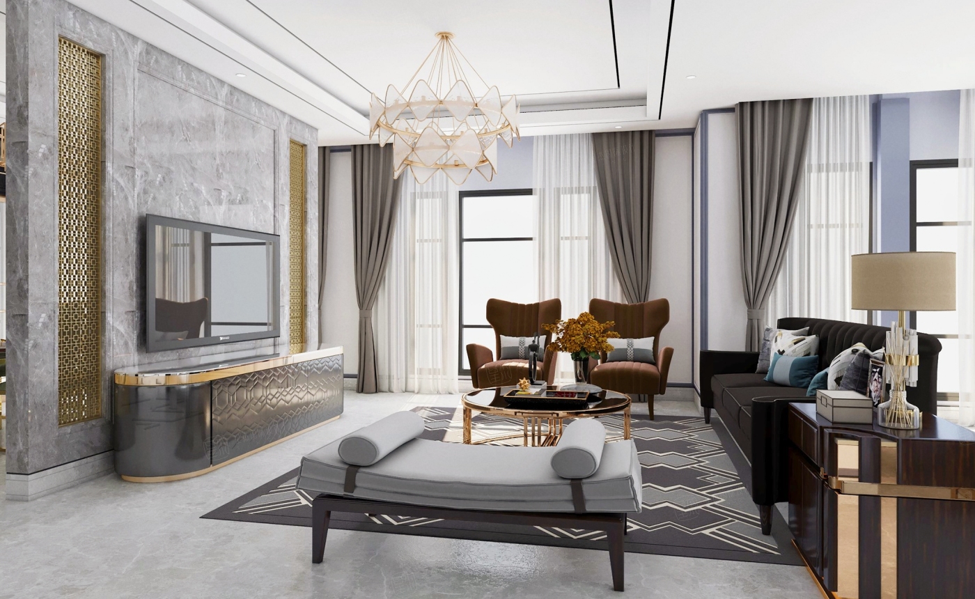 自建别墅-北欧风格装修效果图