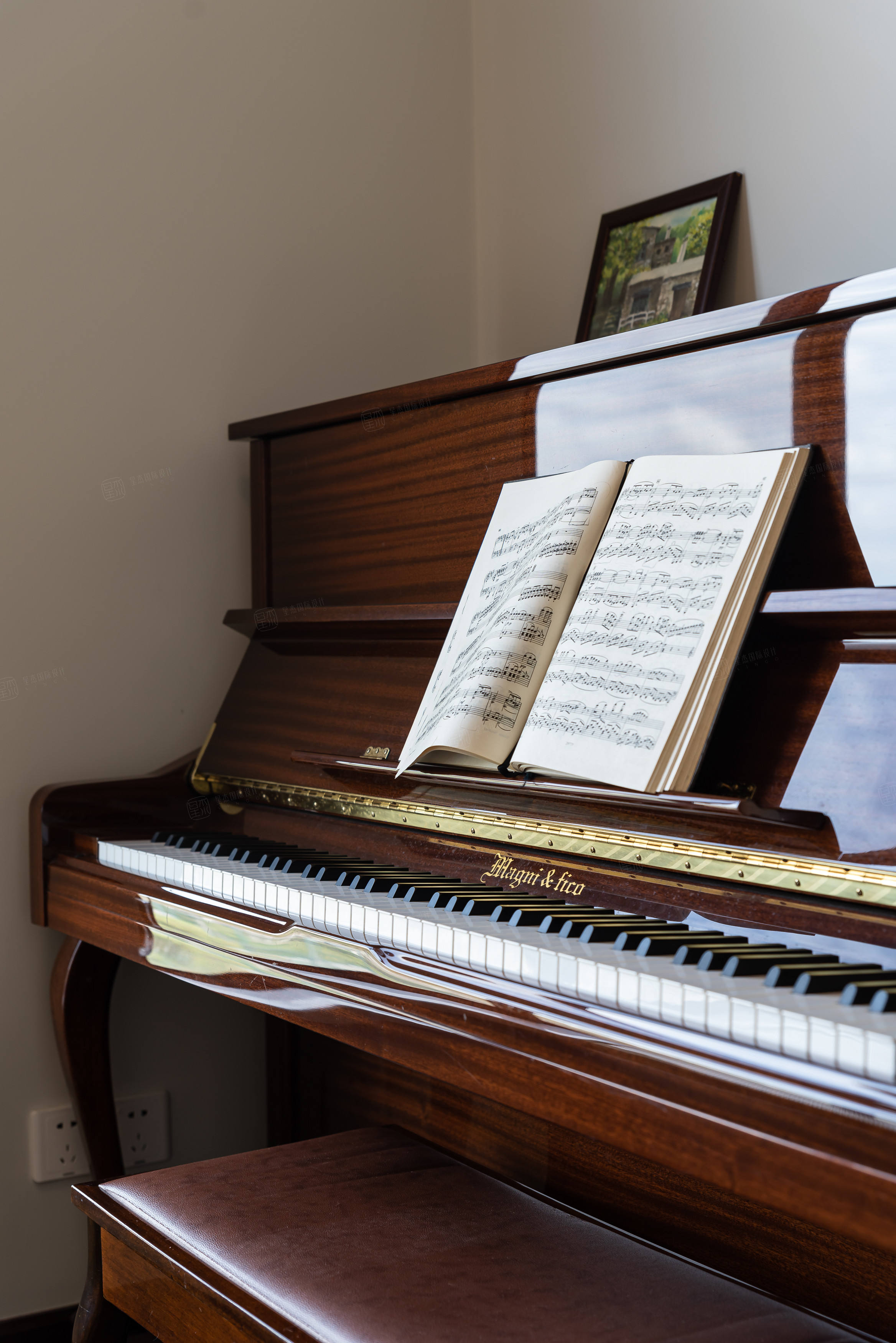 碧云壹零 现代简约装修琴房效果图