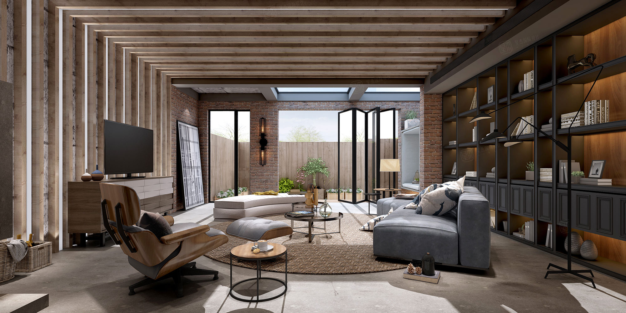 装修效果图_300~500㎡ 叠加别墅 别墅 装修价格费用-苏州南星杰别墅