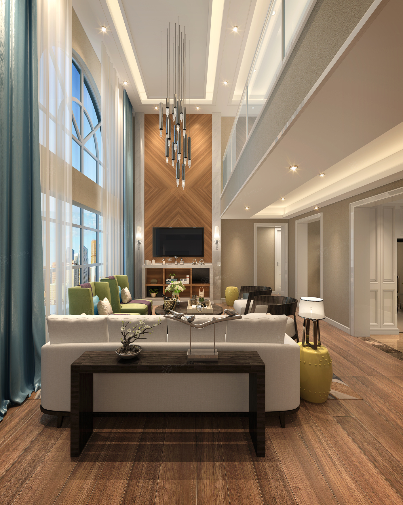 鸿墅复式装修-北欧别墅装修价格