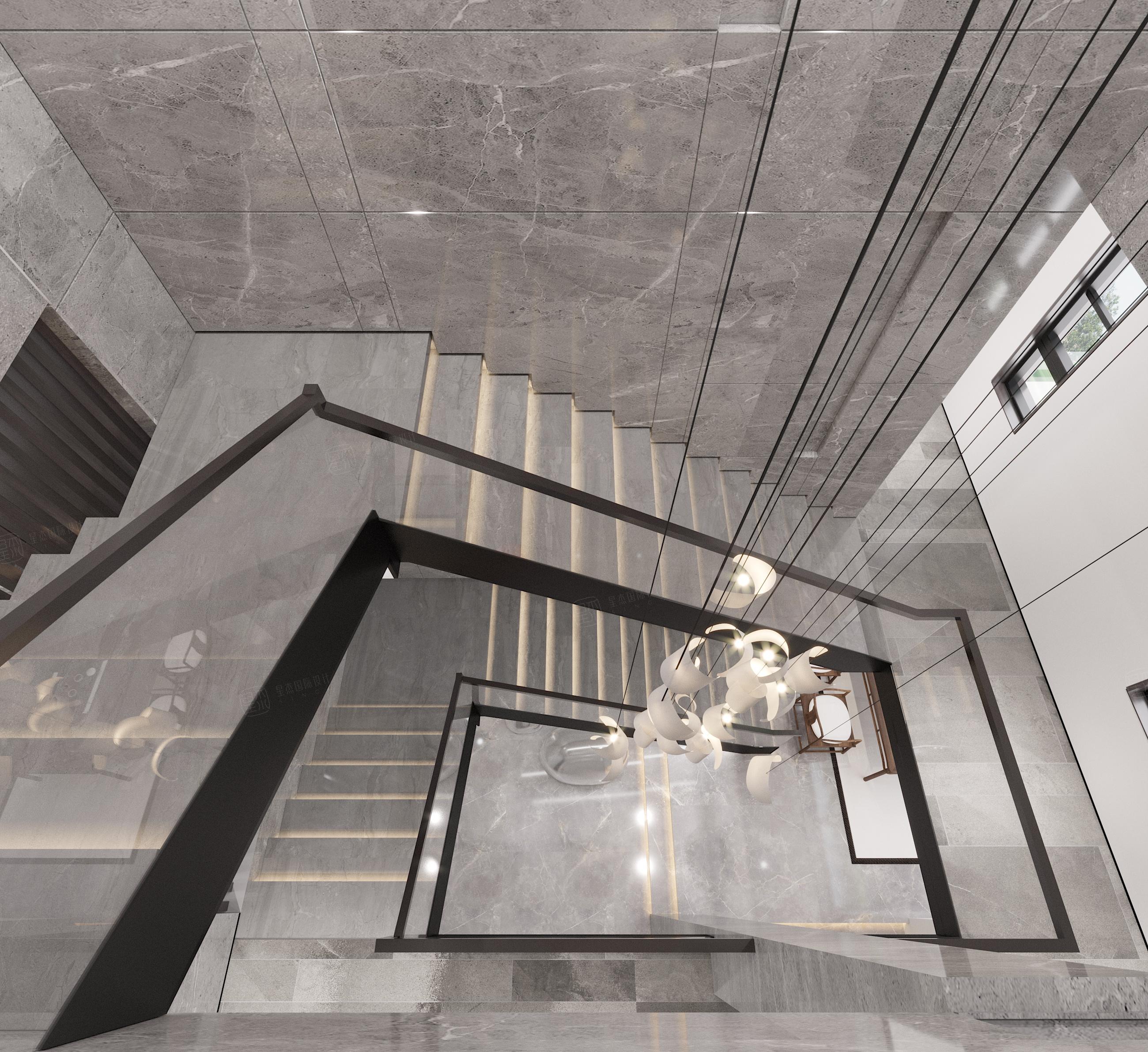 绿城桃花源 现代装修楼梯效果图