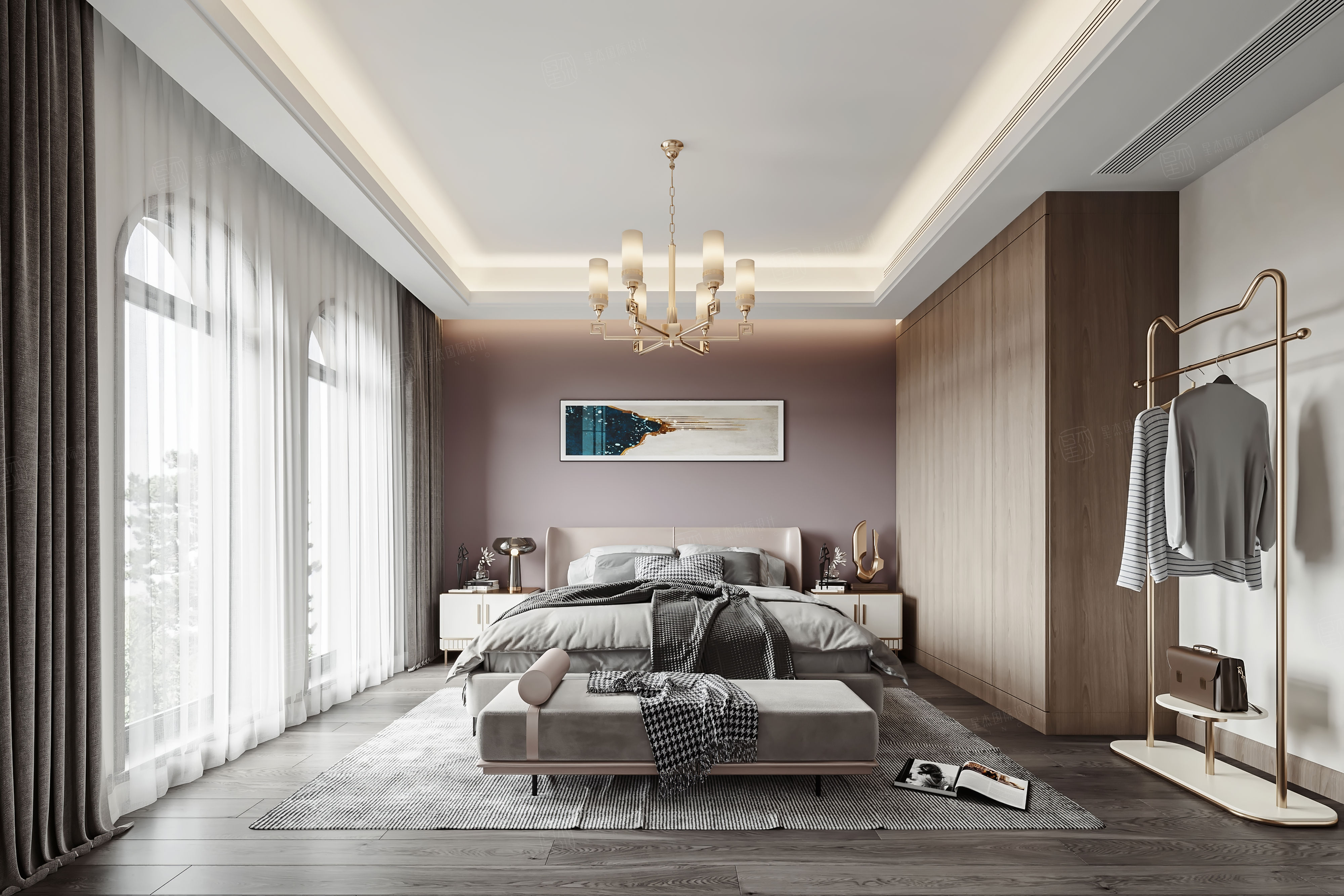 昆仑府 轻奢装修效果图