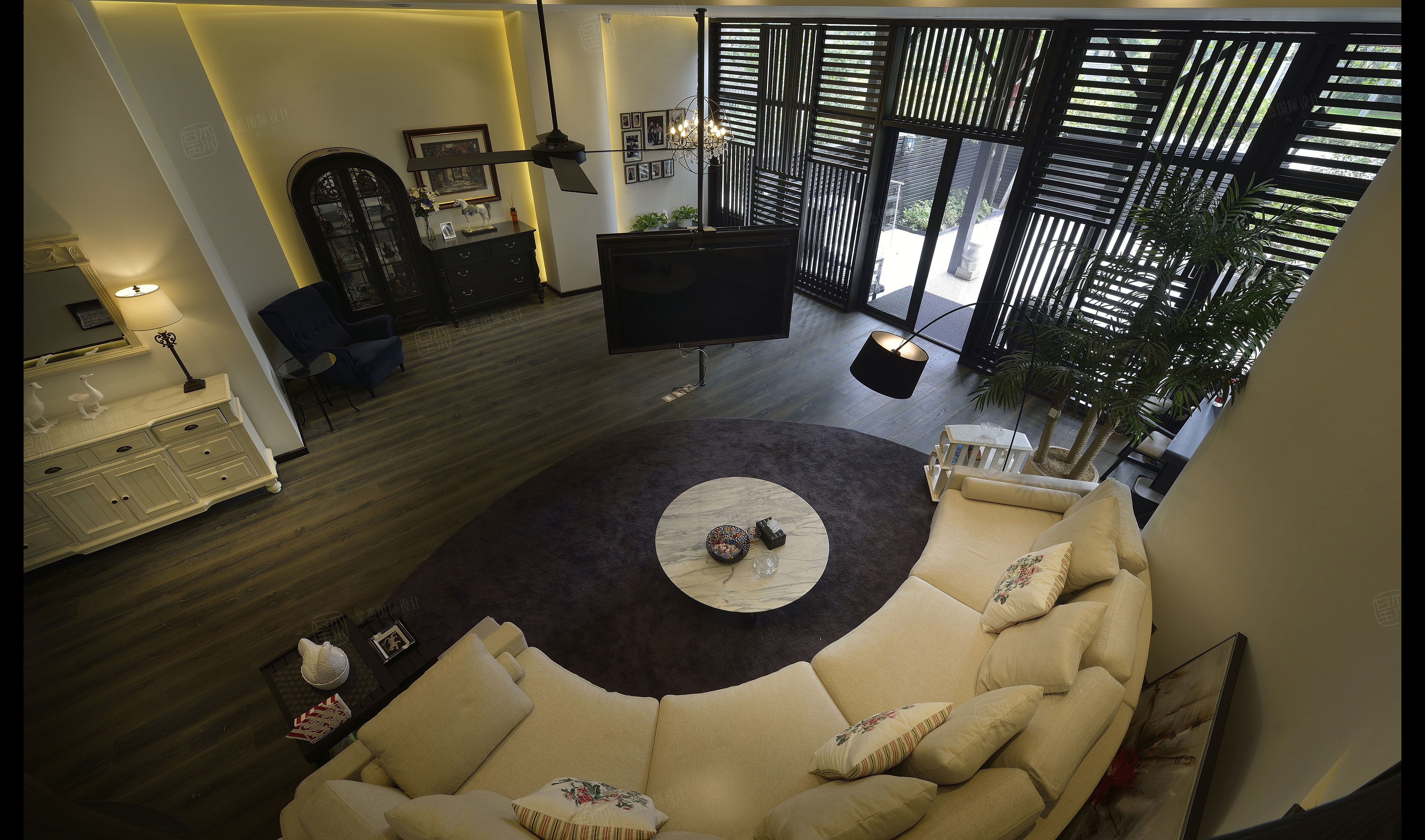 逸翠园-140平米公寓现代风格-谷居家居装修设计效果图