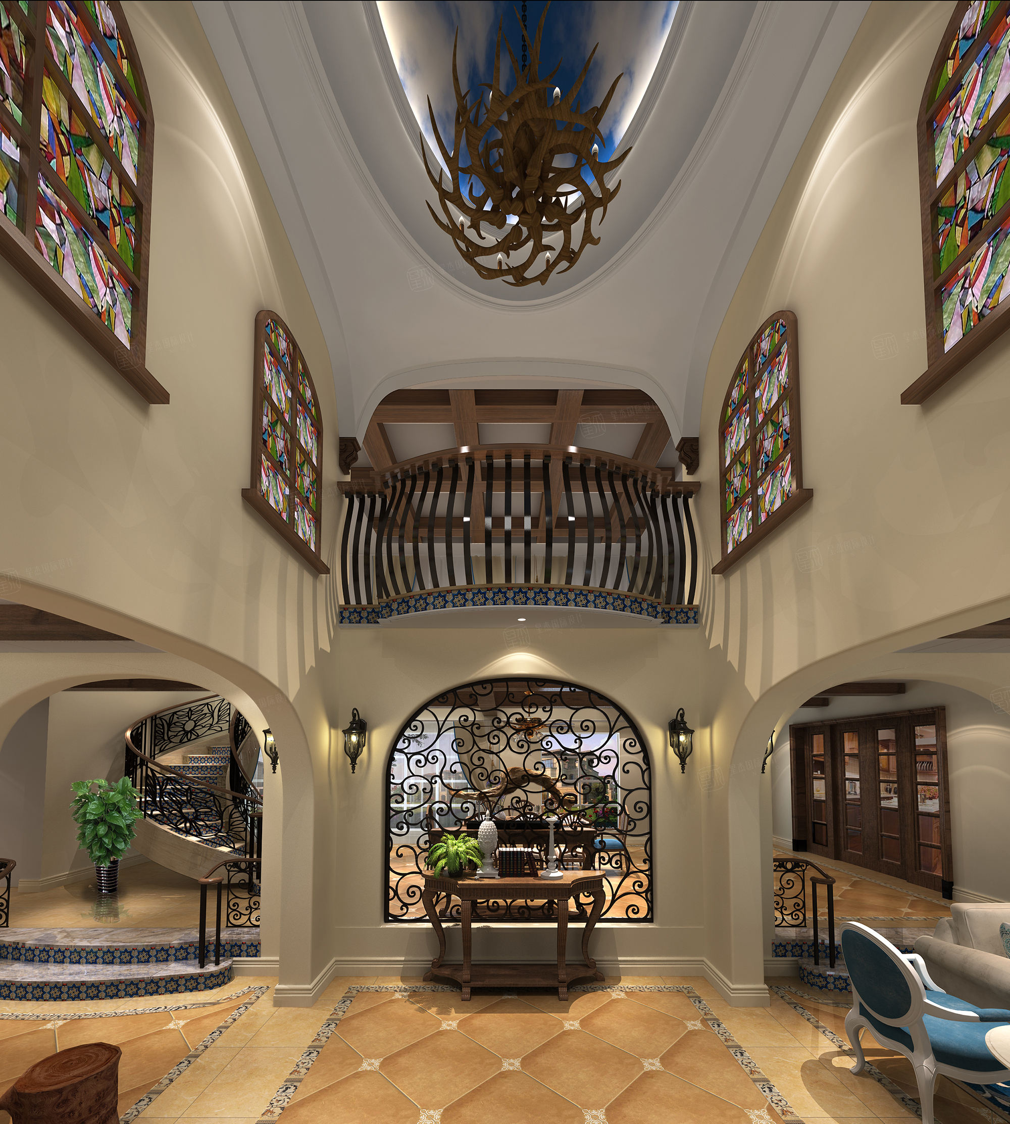 自建别墅独栋别墅,别墅装修-地中海别墅装修价格