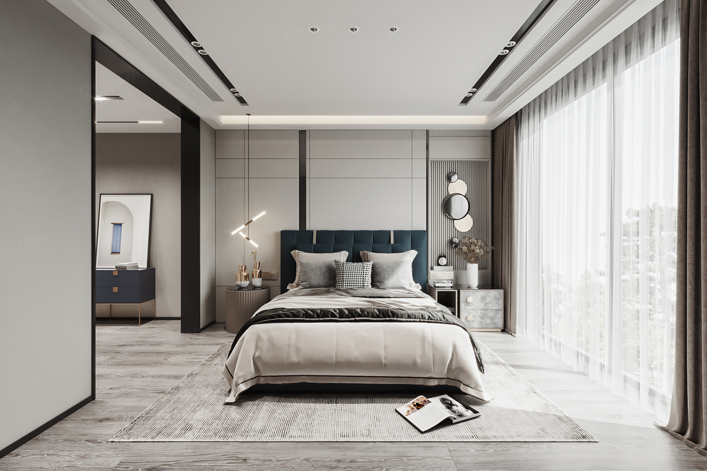 三湘森林海尚 现代轻奢装修效果图