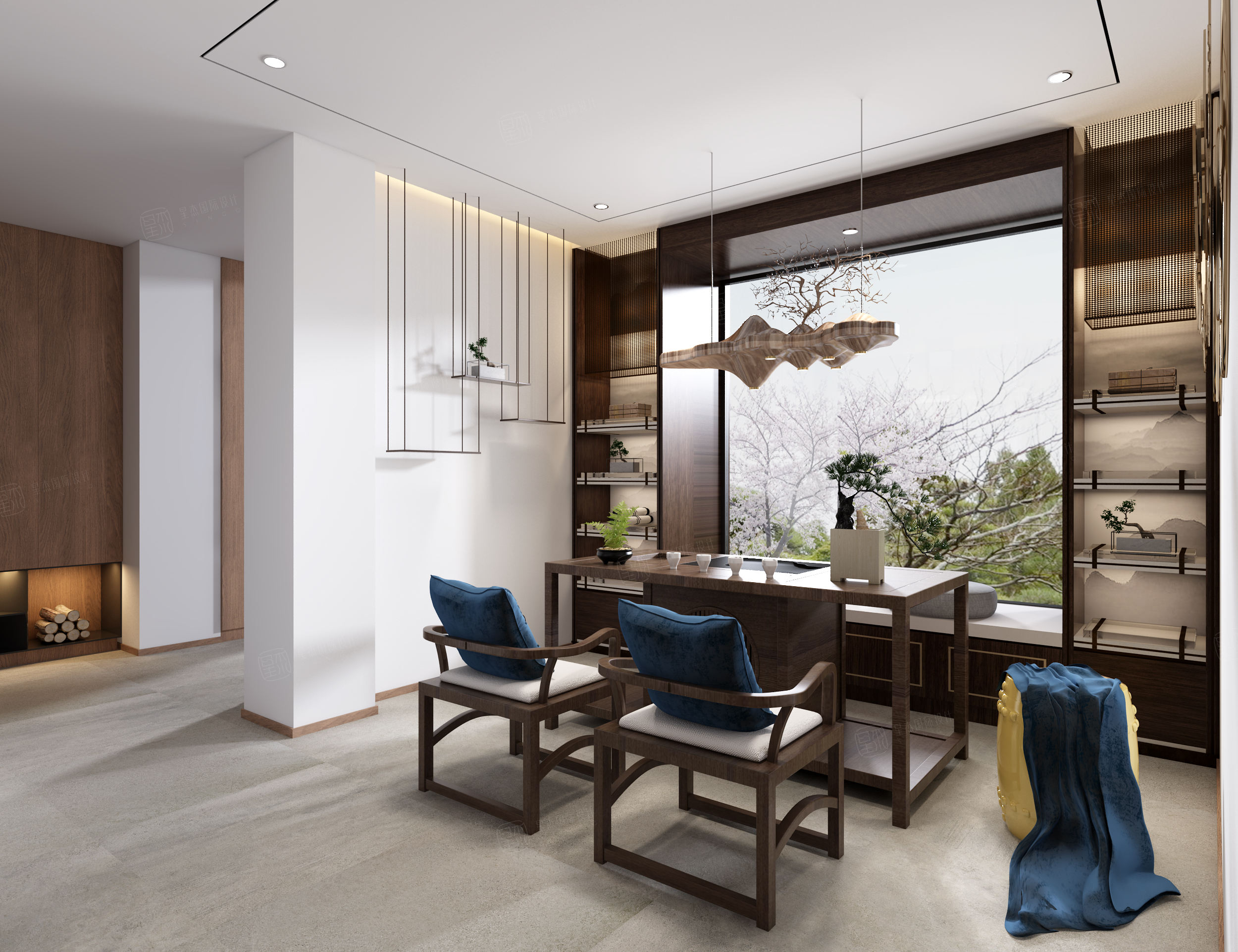 九溪墅e墅_返璞归真现代简约 装修效果图_300㎡以下 叠加别墅 别墅