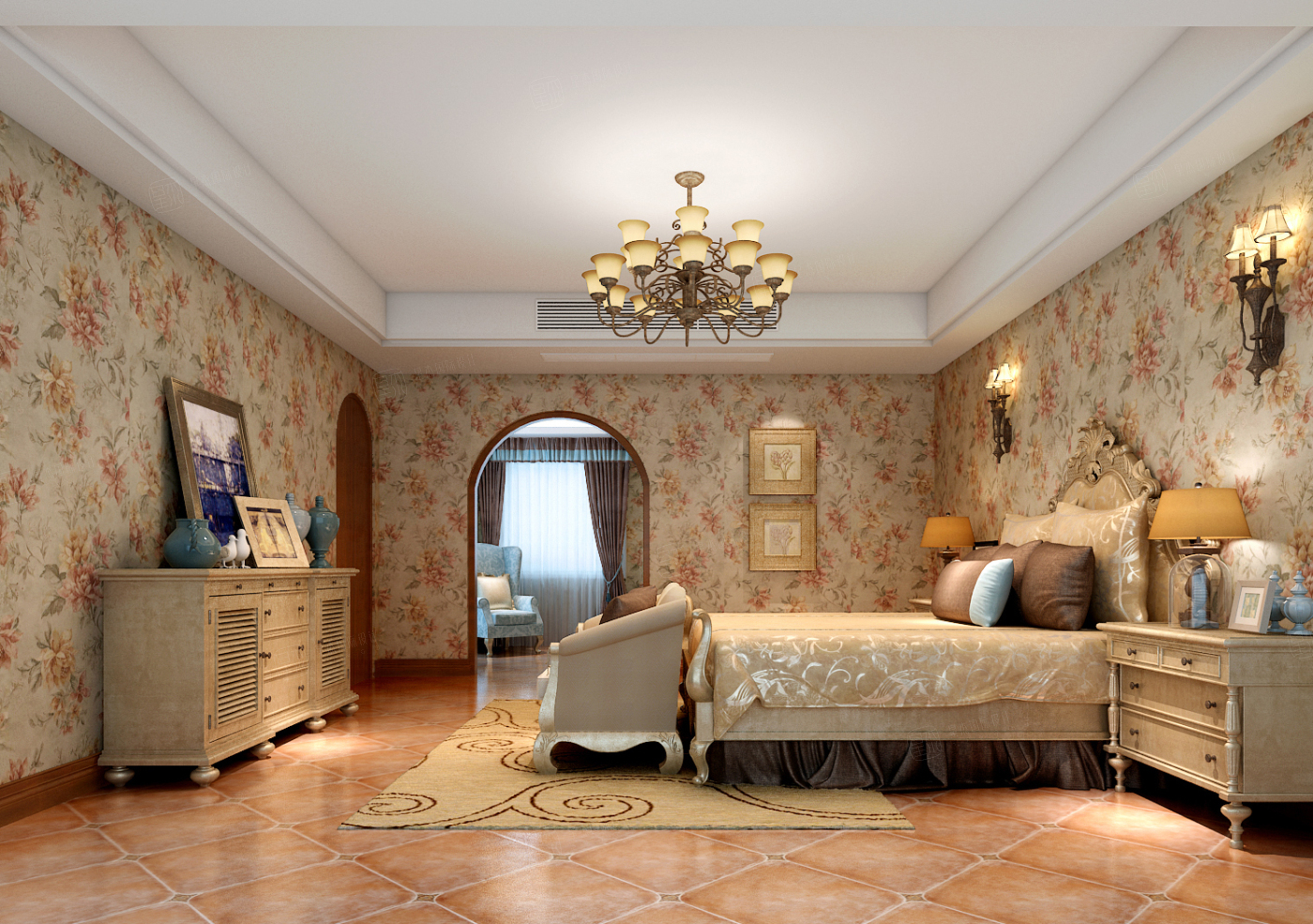 雅戈尔璞墅_西班牙风情装修效果图