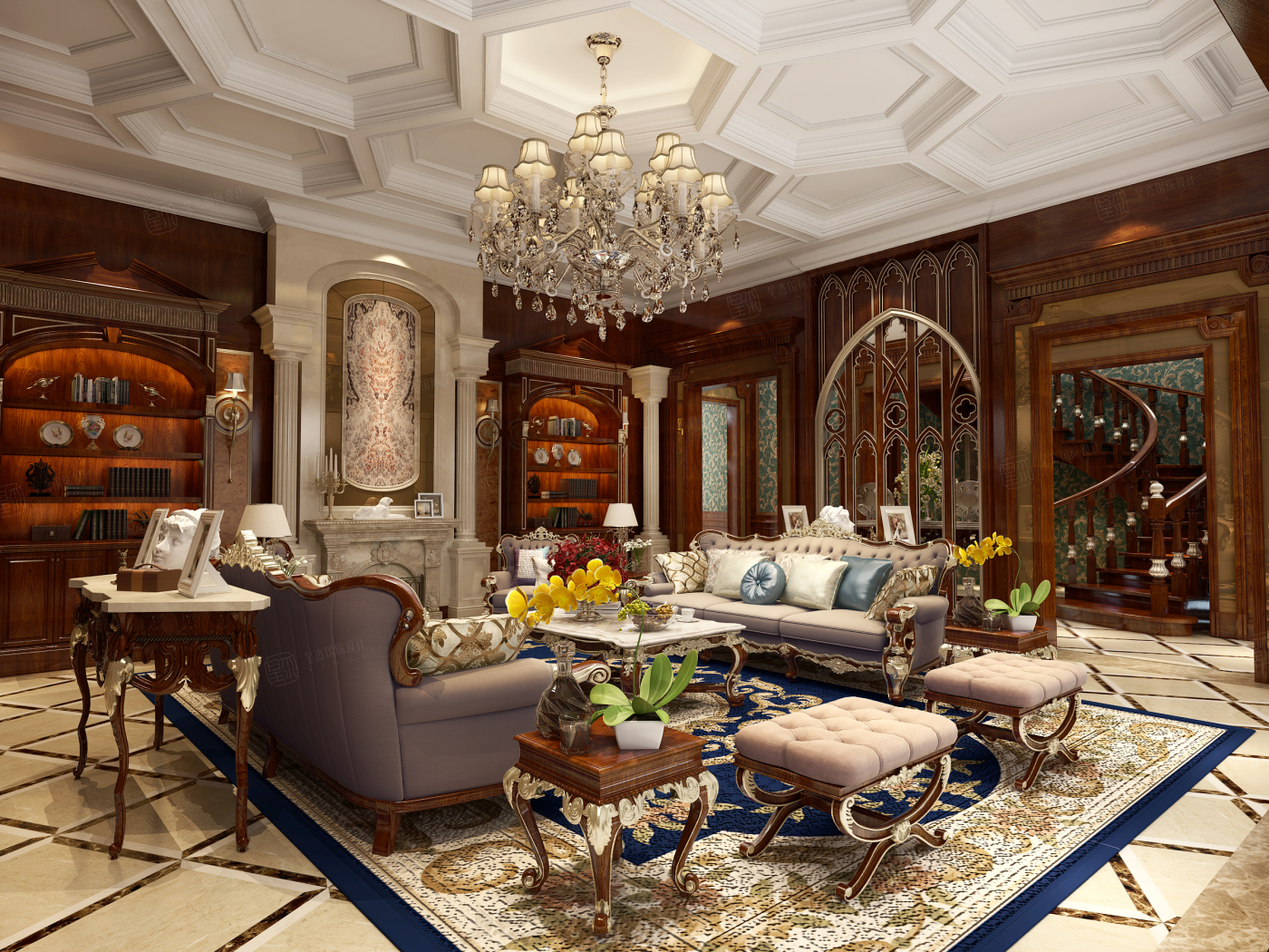 凯迪奥澜湾 古典欧式装修效果图