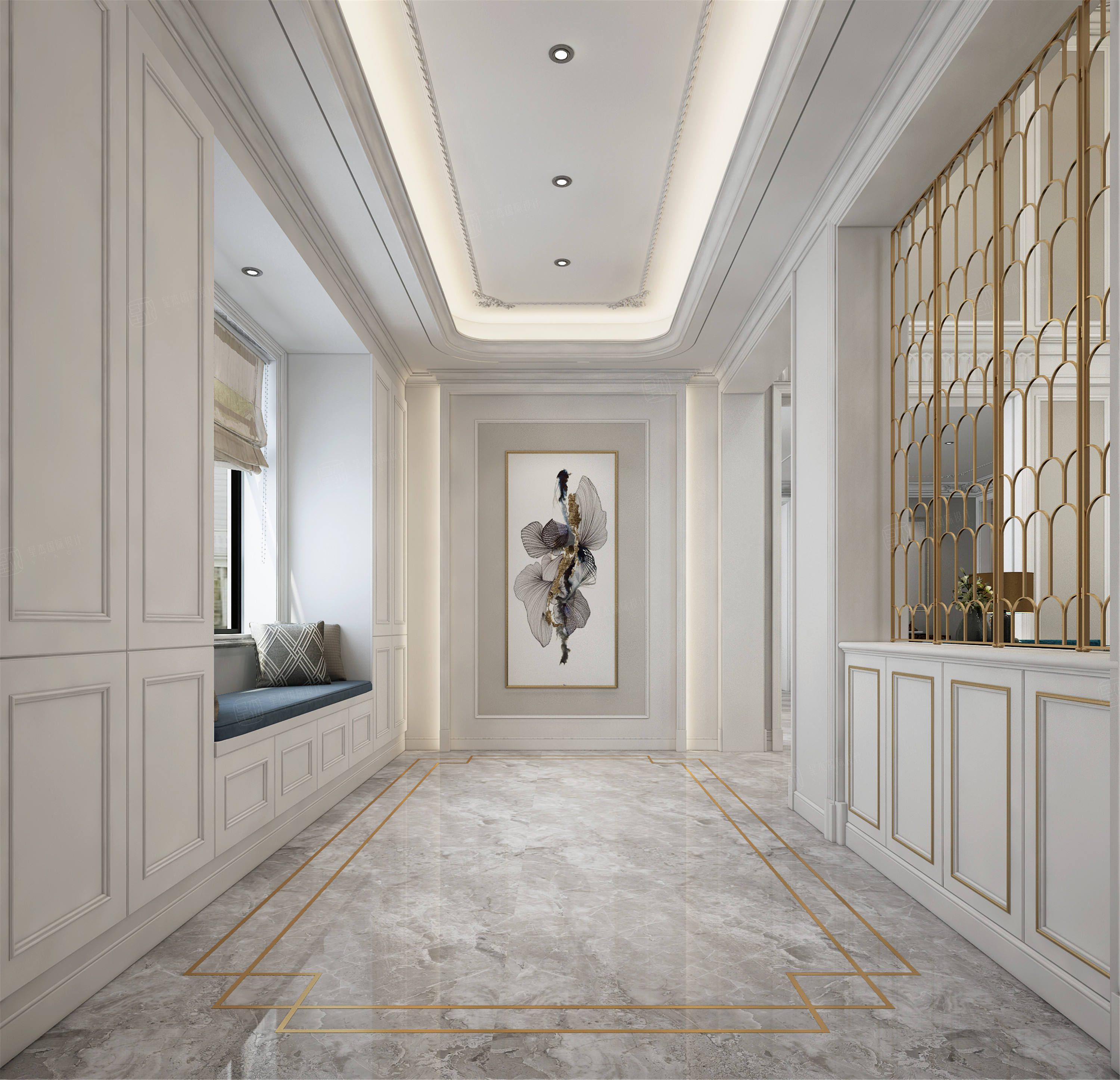 汤臣高尔夫 轻法式装修效果图