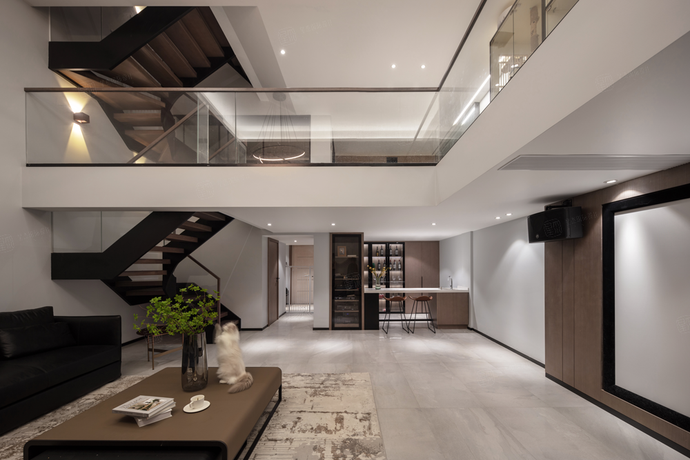 阳光愉景湾 | 260㎡ | 现代风格装修地下室效果图