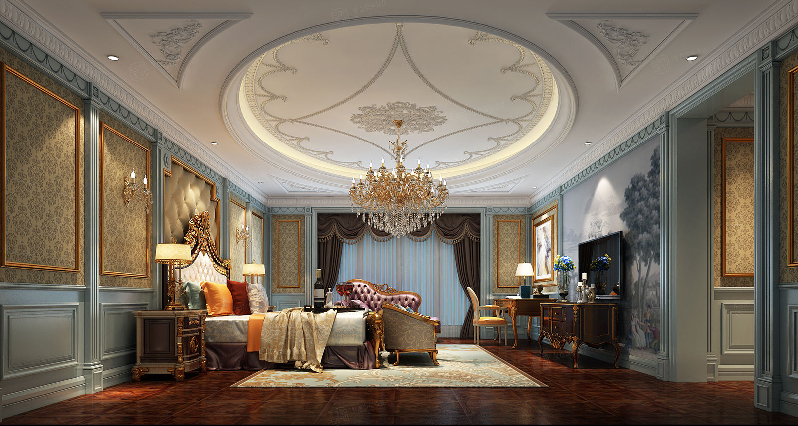 精选案例私人会所_法式设计