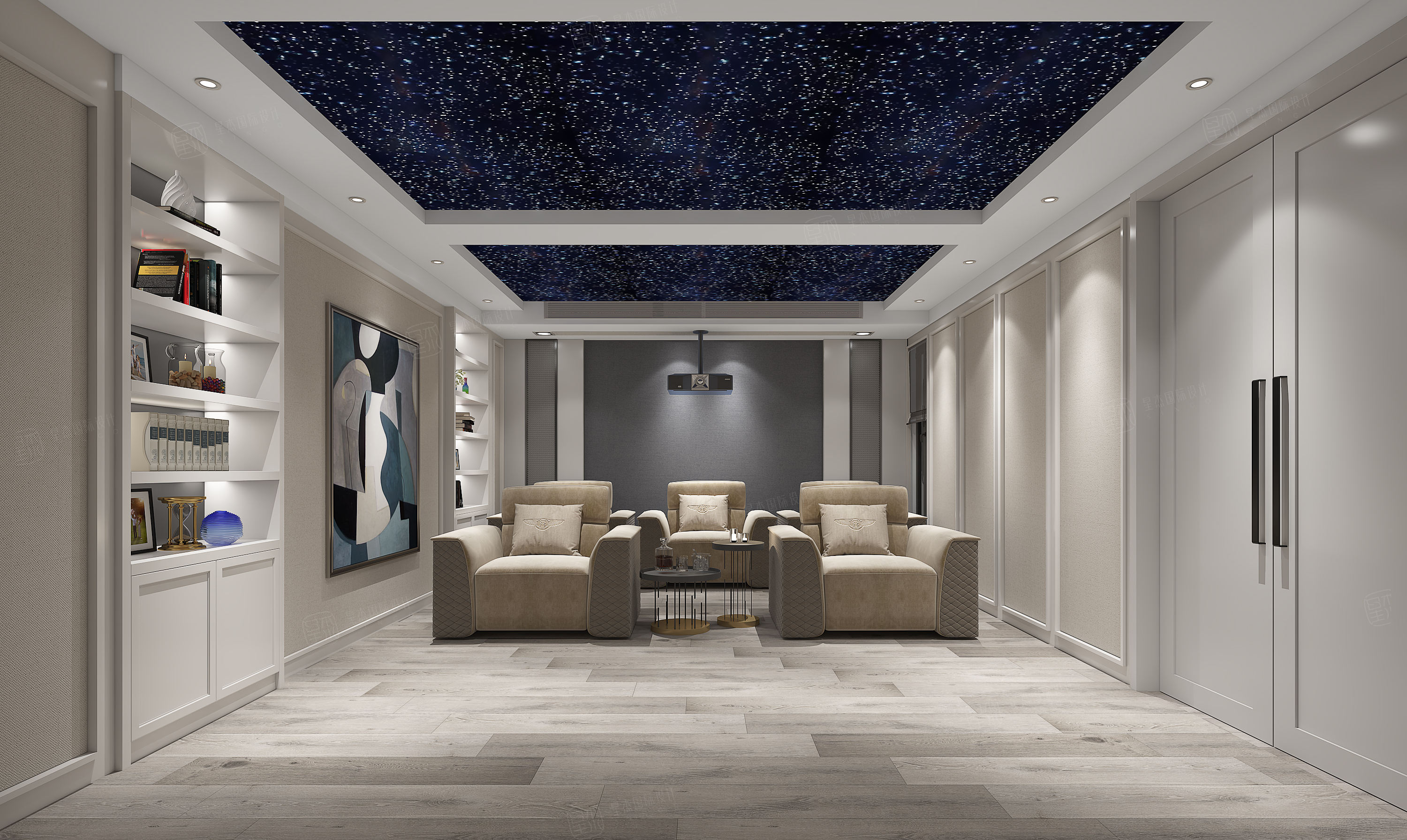 狮山原著_极致的格调装修影音室效果图