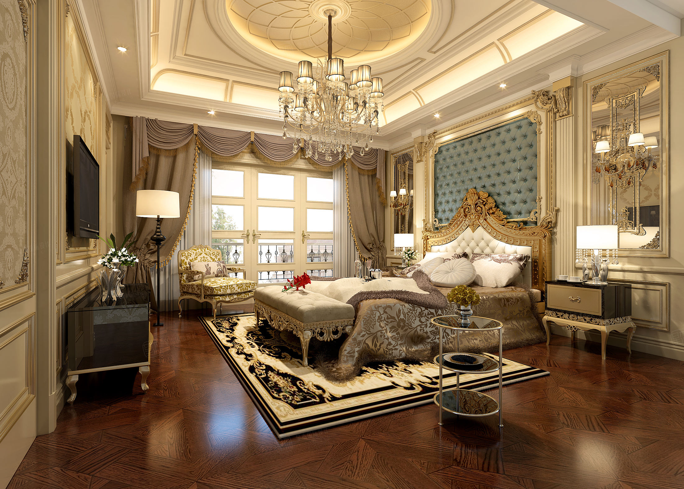 东海府装修效果图_欧式独栋别墅500㎡以上装修价格费用-宁波星杰别墅