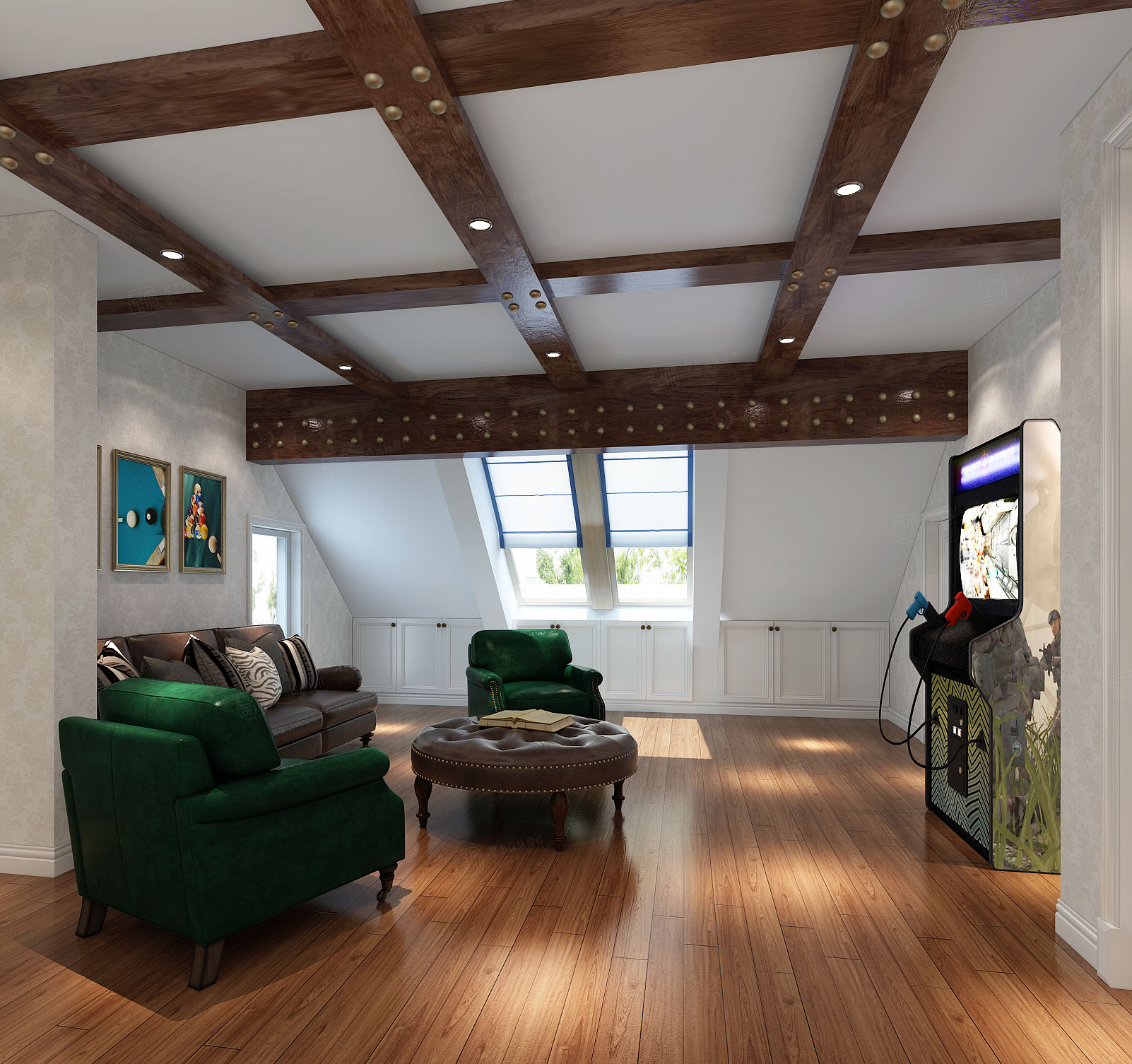 法式 装修阁楼效果图