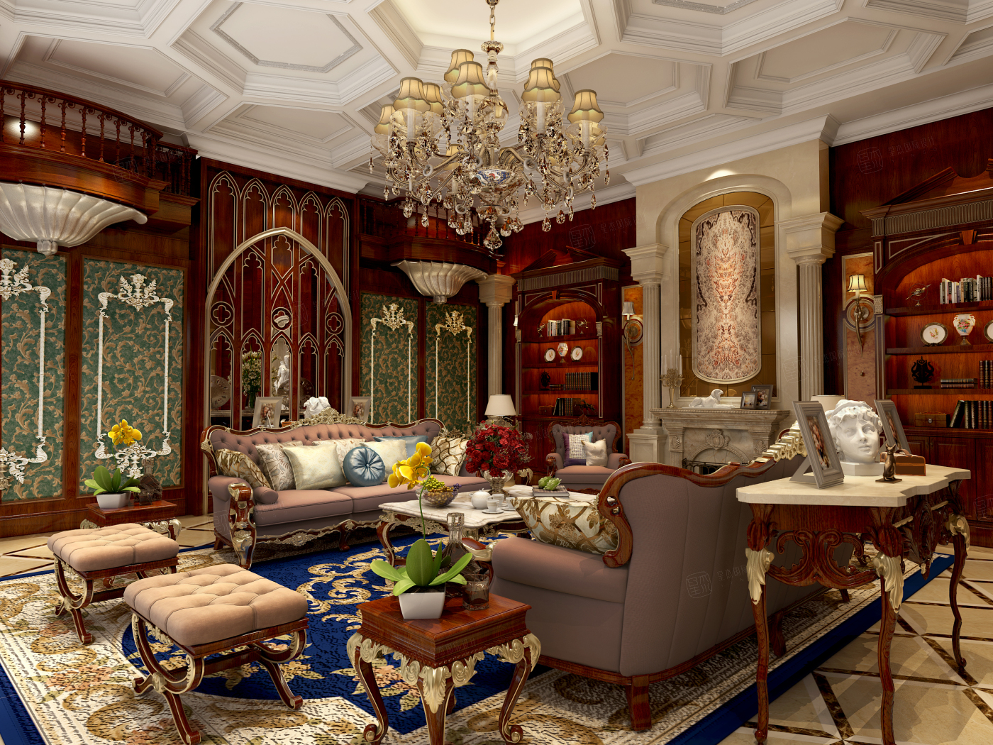 凯迪奥澜湾 古典欧式装修效果图