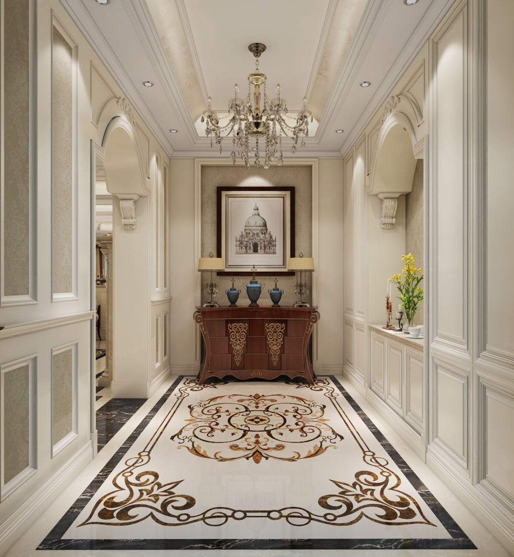 简欧装修玄关效果图