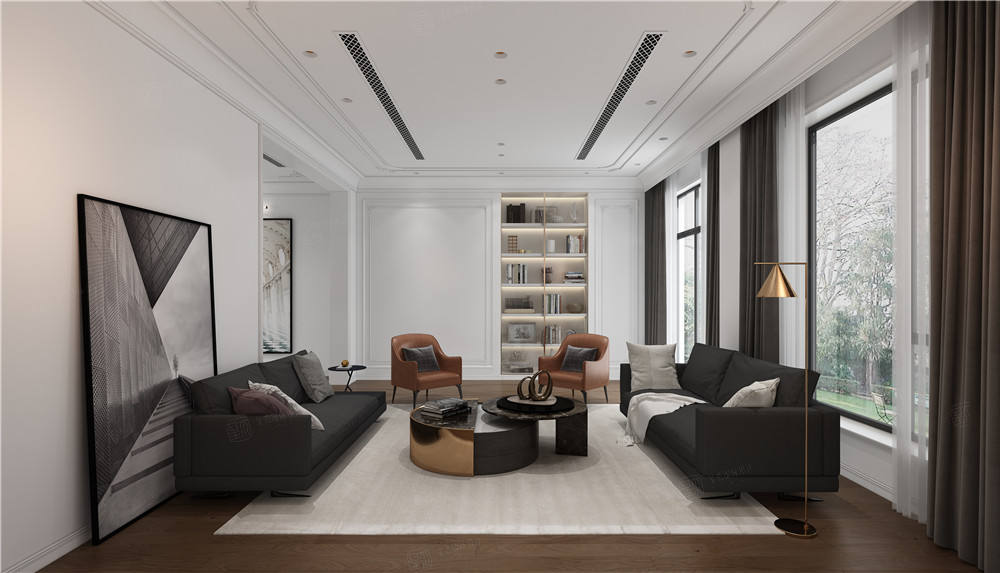 轻奢装修会客厅效果图