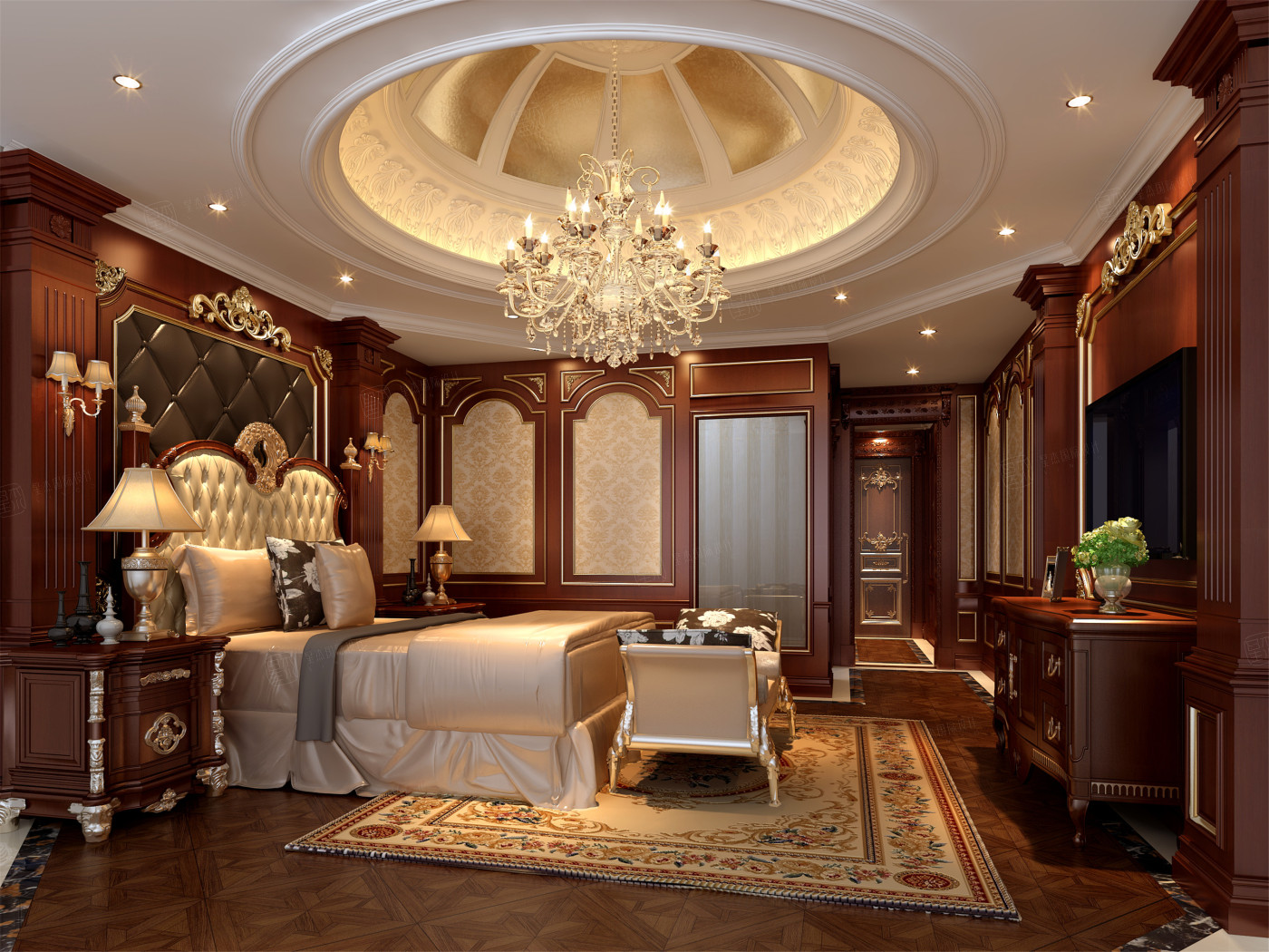 西郊别墅 巴洛克风格装修效果图