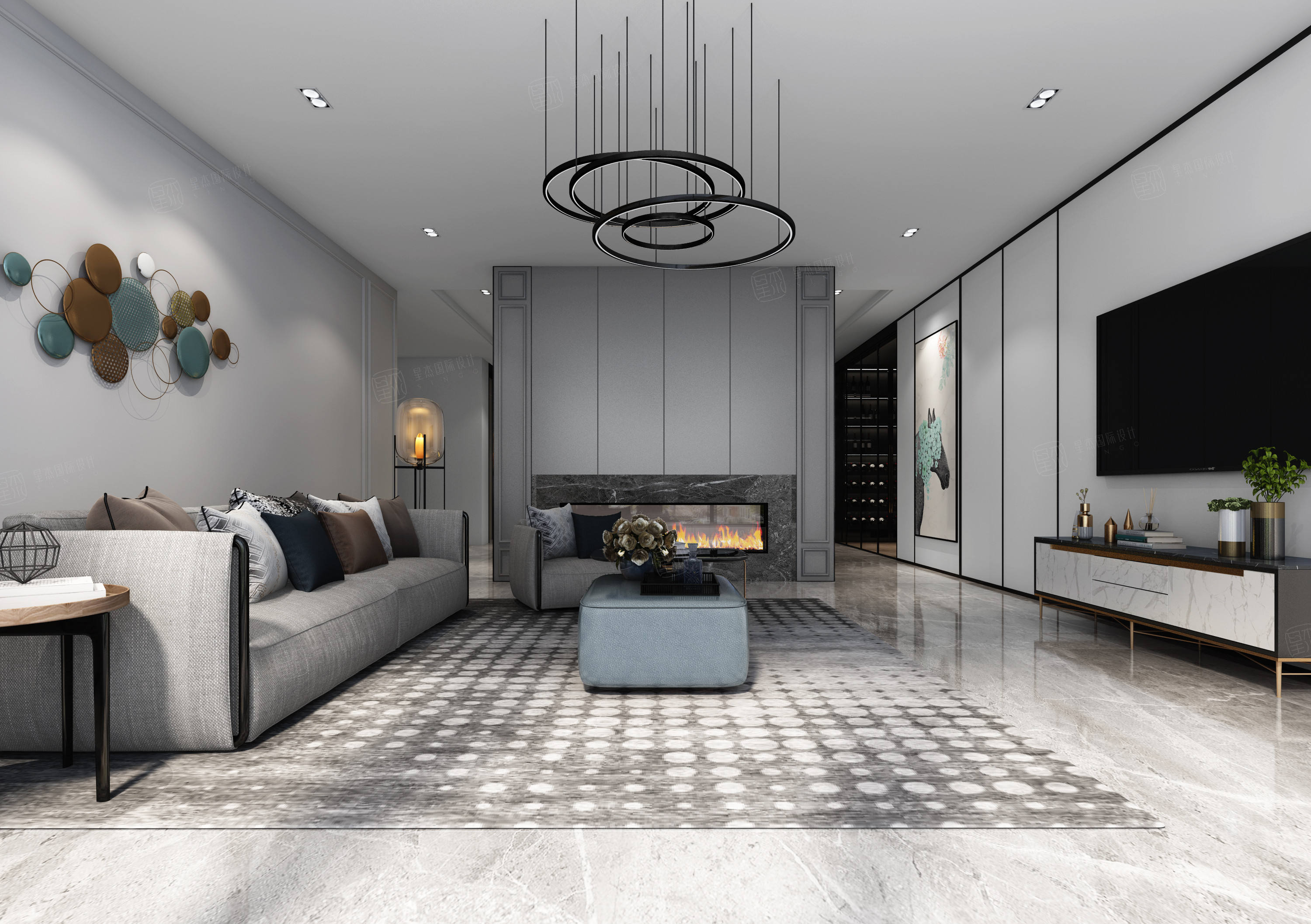 香水湾 现代轻奢装修效果图